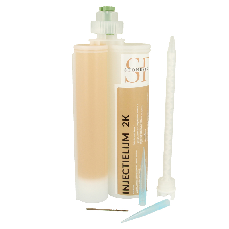 Stonefix 400 ml. Injectielijm 2K professionele set | voor losliggende en holklinkende tegels